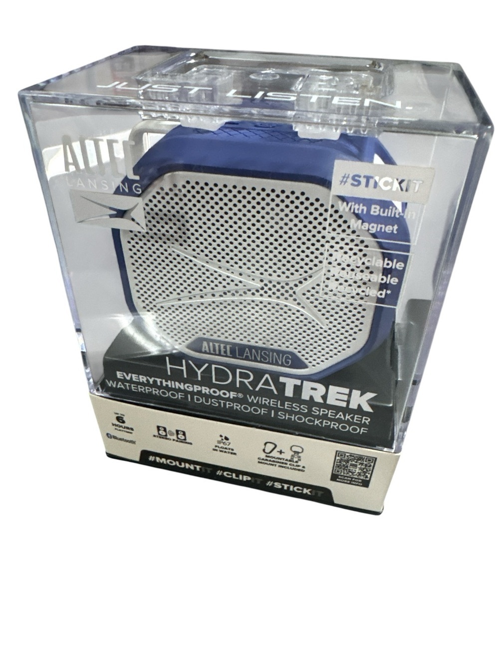 Altec Lansing HydraTrek Bluetooth Speaker Waterproof Dustproof Shockproof - NWB - Picture 2 of 10